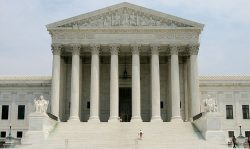 FILE: The exterior view of the U.S. Supreme Court in Washington, DC. (Photo by Alex Wong/Getty Images)
