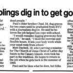 This article from 1992 tells the story of the Daybell brothers digging graves at Springville graves to pay for their BYU educations. (Deseret News)