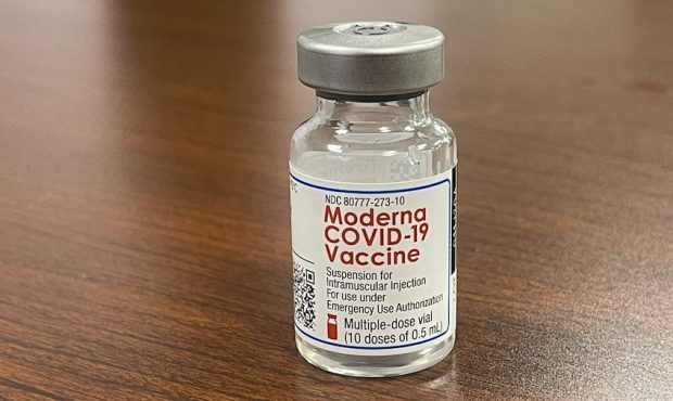 Moderna COVID-19 vaccine (Sean Moody/KSL TV)...
