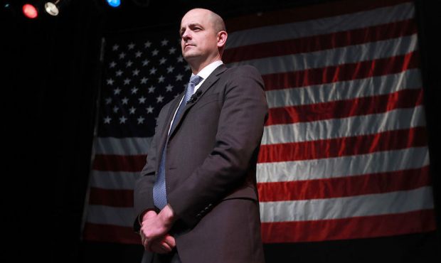 FILE: Independent candidate Evan McMullin  (Photo by George Frey/Getty Images)...