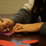 This year Emily McFarland is trying something new. She is writing words of affirmation on hearts and taping them to her daughter’s door each day leading up to Valentine’s Day.