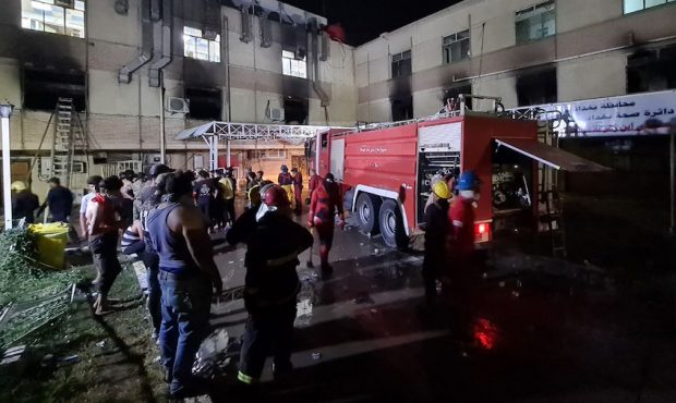 At least 82 people died in a hospital fire Saturday night in Iraq's capital city of Baghdad, the Ir...