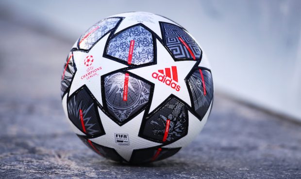 Champions League official match ball during the UEFA Champions League Quarter Final Second Leg matc...