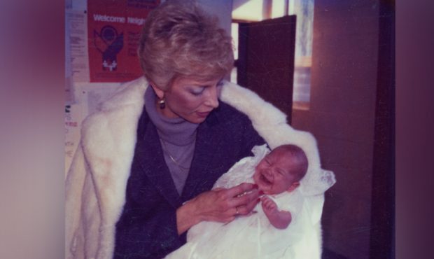 Joyce Yost holds one of her newborn granddaughters. (Joyce Yost family)...