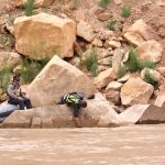 Pete Lefebvre and Mike DeHoff on the Colorado River. (KSL TV)