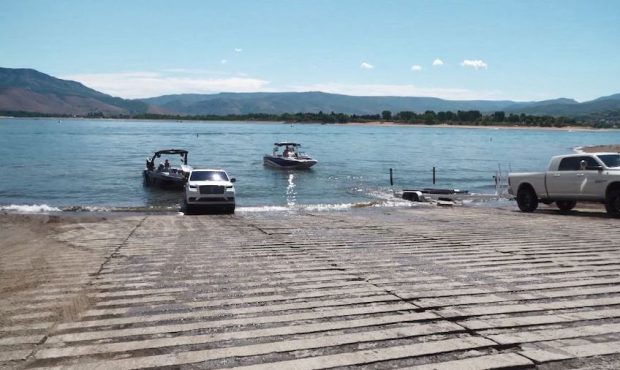 Port Ramp — the main boat launch at Pineview Reservoir. (KSL-TV)...