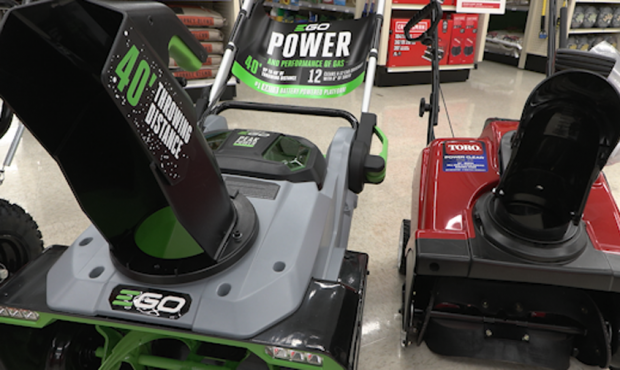 Hardware stores stock up ahead of storm but some snowblowers are difficult to find because they are...