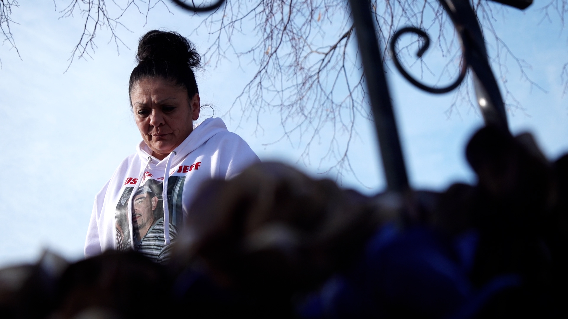Juanita Martinez visits the Ogden gravesite of her son, Jeffrey Vigil, who was attacked and killed ...