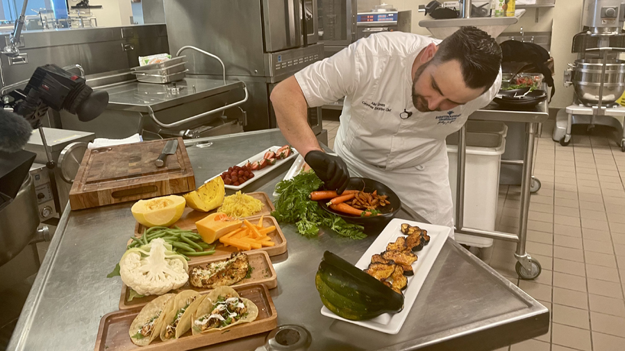 Chef Alex Govern with Intermountain Healthcare says getting more fresh fruits and vegetables into y...