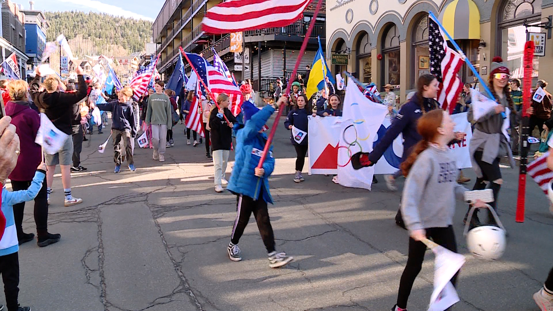 Main Street in Park City was shut down for about an hour on Friday, April 1, 2022  so citizens coul...