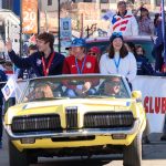 Main Street in Park City was shut down for about an hour on Friday, April 1, 2022  so citizens could cheer for their Olympians and Paralympians. (Alex Cabrero, KSL TV)