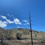 New power poles have been put in place along SR-201 after two wildfires sparked on Friday, damaging 20 poles and impacting 42 non-residential customers. (Jed Boal/KSL TV)