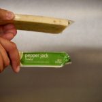 Dollar Tree’s four-ounce block of pepper jack cheese is half-the-size of what we found at most other markets, but it allows for cheaper pricing. (Josh Szymanik, KSL TV)