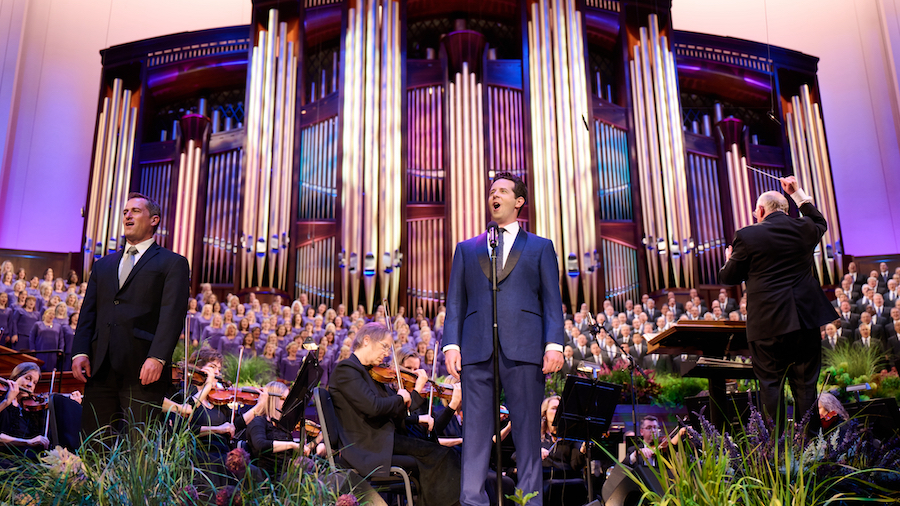 Guest artist and baritone Shea Owens joins The Tabernacle Choir and Orchestra at Temple Square for ...
