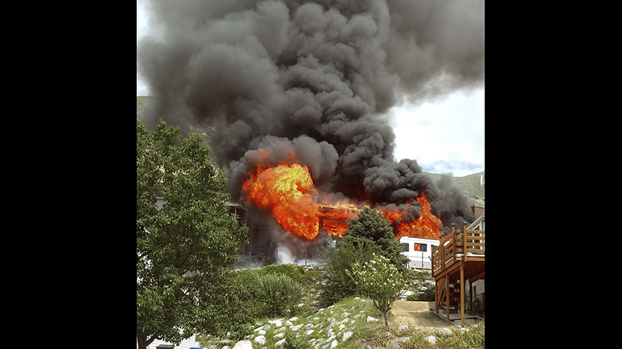 A Centerville, Utah home went up in flames Thursday, July, 21 in what police said was a home invasi...