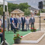 Young adults from the Sanpete Valley sing at the groundbreaking of the Ephraim Utah Temple in Ephraim, Utah, on Saturday, August 27, 2022. (Intellectual Reserve, Inc.)