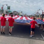 The 30' by 60' U.S. flag that was stolen Saturday. (Major Brent Taylor Foundation)