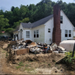 A flooded home near Hazard, Kentucky. Volunteers from seven stakes spent two weekends in a row in August 2022 helping clean up debris and muck out mud from homes in eastern Kentucky after July’s flooding. | (The Church of Jesus Christ of Latter-day Saints)