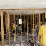 Volunteers from the Kingsport Tennessee Stake clean up a flooded home in Eastern Kentucky. Helping Hands groups went to the area two weekends in a row in August 2022. |(The Church of Jesus Christ of Latter-day Saints)