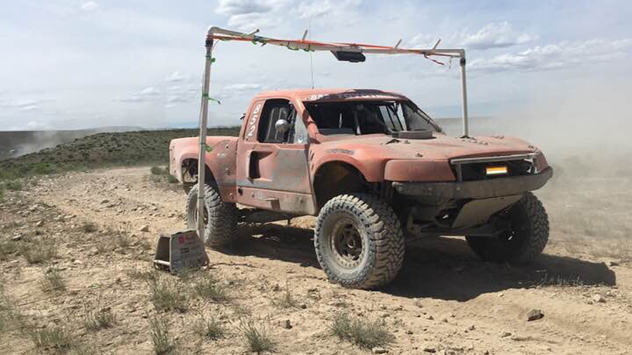 This photo from 2019 shows a truck competing  in the Knolls 200 off-road race. (Bonneville Off-road...