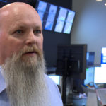 Justin Mott is in charge of The Davis School District buildings controls monitoring center.(KSL TV)