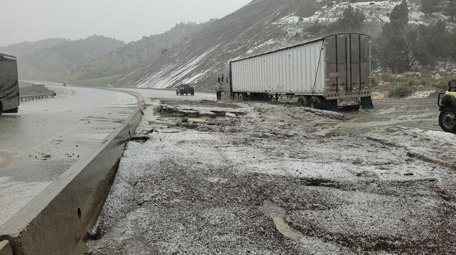 Mudslide on US 6 Mile Marker 201 in-between Helper and Spanish Fork. (UHP)...