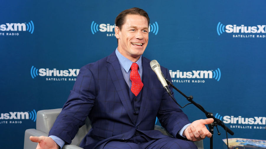 FILE: SiriusXM host Hoda Kotb talks with John Cena at the SiriusXM Studio on October 10, 2018 in Ne...