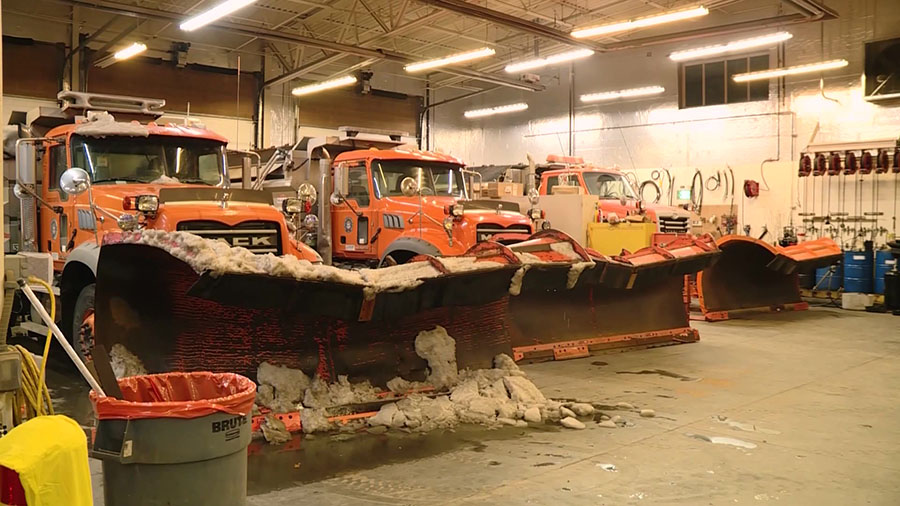 UDOT snow plows in the garage, ready for the upcoming winter storm. (KSL-TV)...