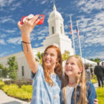 Young people enjoy being at the dedication of the San Juan Puerto Rico Temple on Jan. 15, 2023. (Intellectual Reserve, Inc.)