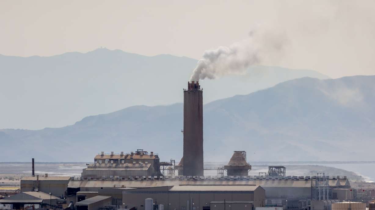 The US Magnesium Rowley Plant in Tooele County is pictured on June 18, 2021. A recent study found t...