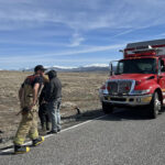 AirMed EMT's rushed to help a teenage boy who was ejected from a car in a rollover crash. (Juab County EMS Department)