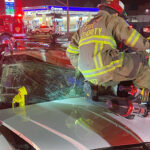 A head on collision sent three people to the hospital early Saturday morning. (Unified Fire Authority)