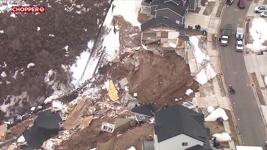 Hopes that were lost as part of a land collapse. (KSL TV/Chopper 5)...