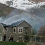 Police responded to a house on the 3000 block of Mountain Road in North Ogden following a call out for shots fired and a structure fire. (Courtesy Trevor Hunter)