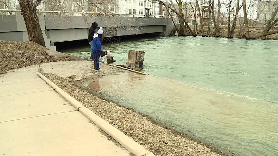 One of the rivers in Ogden, Utah that is over following. (KSLTV)...