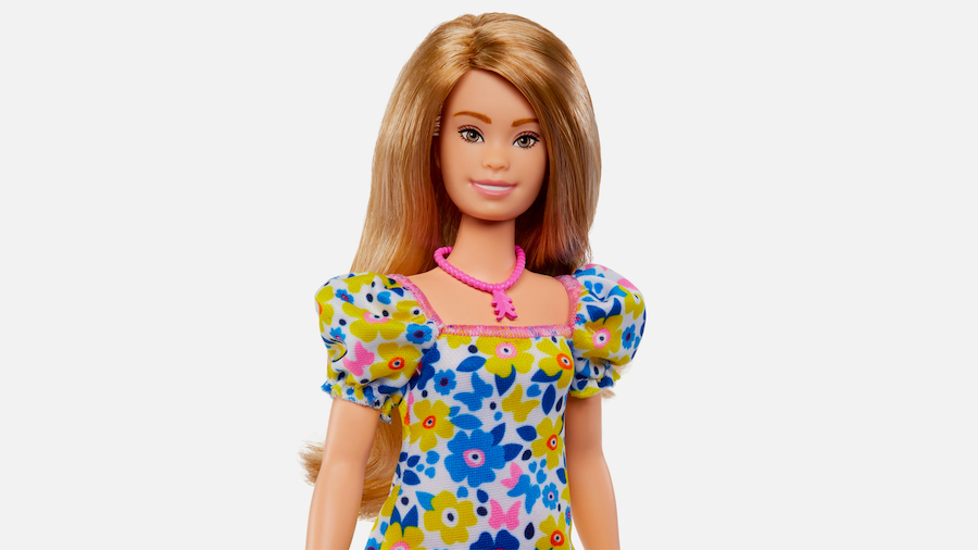Mattel on Tuesday introduced its first-ever version of the Barbie doll representing a person with D...