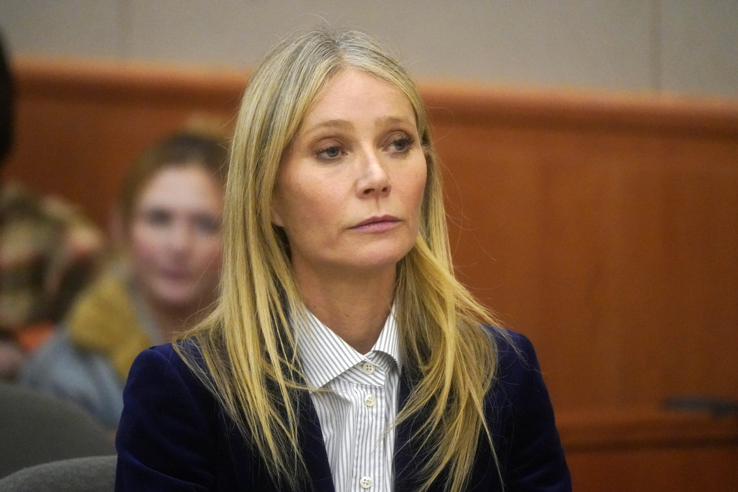 FILE - Gwyneth Paltrow reacts to the verdict in her trial on March 30, 2023, in Park City, Utah. In...