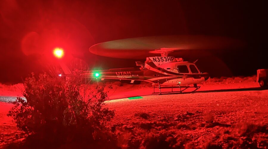 Emery County's Search and Rescue Team and Department of Public Safety officials worked to rescue a ...